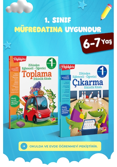 1. Sınıf Zihinden Eğlenceli-öğretici Toplama Ve Çıkarma Etkinlikleri Kitabı