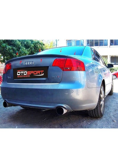 Audi A4 B7 3 Parça Spoyler Fiberglass Boyasız