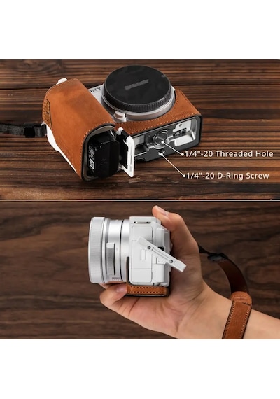 Smallrig 4889 Sony Zv-e10 Iı İçin Deri Kılıf Seti Kahverengi