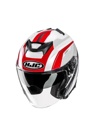 Hjc İ31 Reno Mc21 Yarım Motosiklet Kaskı Beyaz Mavi Kırmızı Çok Renkli