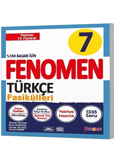 Fenomen Okul 2024 7. Sınıf Türkçe Fasikül Seti