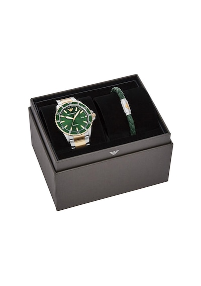 Emporio Armani AR80063SET Erkek Kol Saati ve Bileklik Seti