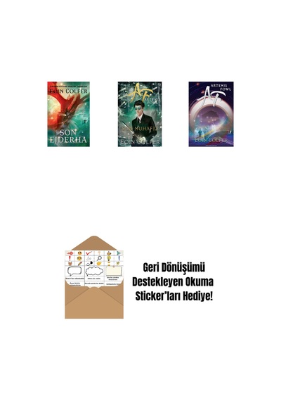 Son Ejderha + Artemis Fowl 8 - Son Muhafız + Artemis Fowl 1 + Okuma Sticker'ları