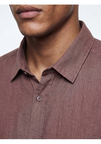 Lcw Vision Mürdüm Regular Fit %100 Keten Erkek Gömlek