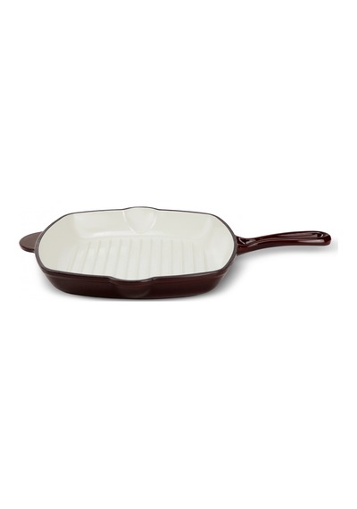 Karaca Heritage Demir Döküm Emayeli Grill Tava 26 Cm Kırmızı Kırmızı