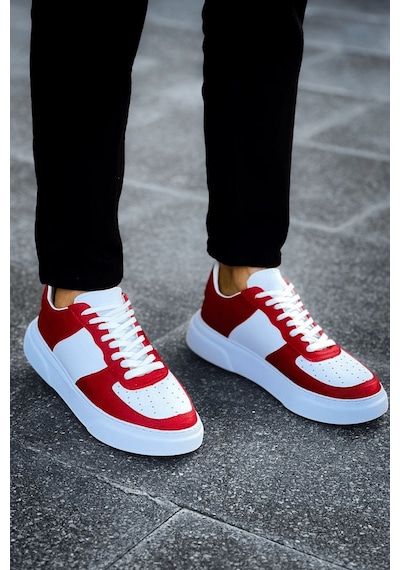 Ay Mood Mn087 - Cbt Kenton Erkek Ayakkabı Kırmızı / Beyaz