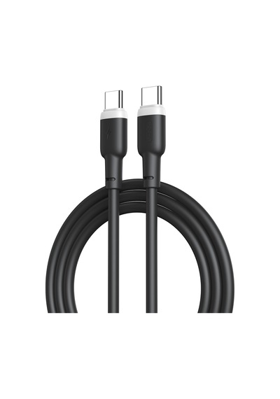 Xo 60w Hızlı Şarj Kablosu Type-c Nb-q208b Yumuşak Slikon Tasarım Hızlı Veri Aktarımı 1 Metre Siyah Belirtilmemiş