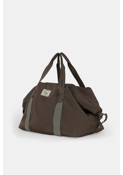 İcone Bag Icone Mat İçin Fermuar Kapamalı Yoga, Pilates, Fitness ,gym Spor Çantası Kahve