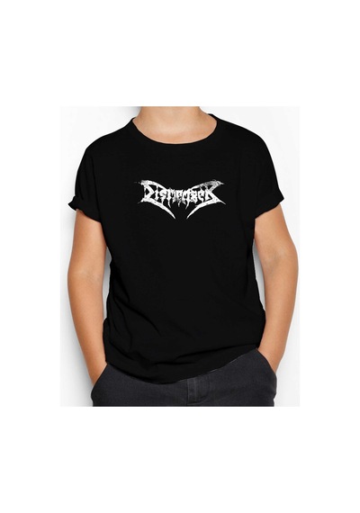 Zepplin Giyim Dismember Logo Siyah Çocuk Tişört Siyah