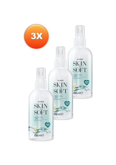 Avon Skin So Soft Kuru Yağ Vücut Spreyi 3 x 250 ML