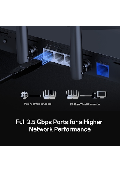 Mercusys Mr47be Wıfı7 Be9300 Üç Bant Router