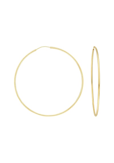Glorria Altın 5,5 Cm Halka Küpe