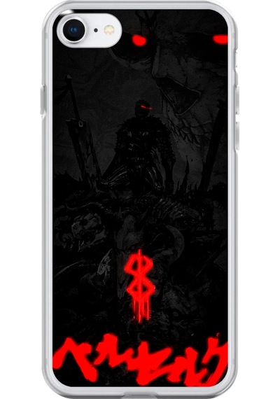 Apple Uyumlu iPhone 6s Şeffaf Kılıf Berserk Tasarımlı 3