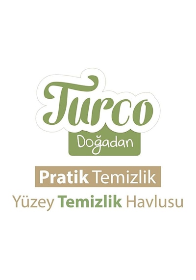Baby Turco Doğadan Yüzey Temizlik Havlusu 100'lü Yeşil Sabun/yeşil Çam 600 Yaprak Beyaz