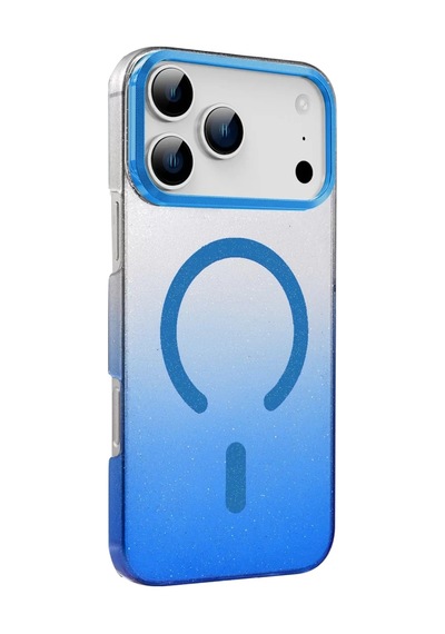 Newface Apple İphone 17 Pro Glossy Magsafe Kapak - Mavi