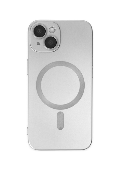 Apple İphone 14 Plus Kılıf Moshi Lens Magneticsafe Silikon - Gümüş Çok Renkli