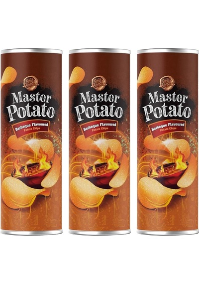 Master Potato Barbekü Çeşnili Cips 3 x 160 G