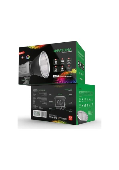 Patona 4167 Premium Glp100 100w Rgb Hızlı Kurulum 60cm Octagon Softbox Cob Led-stüdyo Işığı Tekli Kit