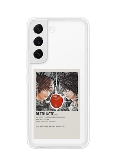 Samsung Galaxy S22 Uyumlu Death Note Poster Tasarımlı Baskılı Silikon Kılıf Renkli