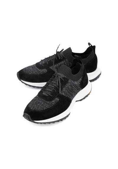 Tamer Tanca Erkek Deri & Tekstil Siyah Sneakers & Spor Ayakkabı 698 1090-2 Erk Ayk Y24 Sıyah Trk Siyah