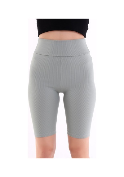 Self Clothing Kadın Mint Yeşil Yüksek Bel Fitilli Dayanıklı Örme Kumaş Toparlay (548212925)