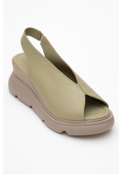 Luvishoes Luvi Shoes Sam Yeşil Cilt Hakiki Deri Kadın Dolgu Topuk Sandalet Yeşil Luvishoes Luvi Shoes Sam Yeşil Cilt Hakiki Deri Kadın Dolgu Topuk Sandalet Yeşil