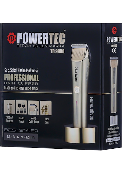 Powertec TR-9900 Saç Sakal Tıraş Makinesi