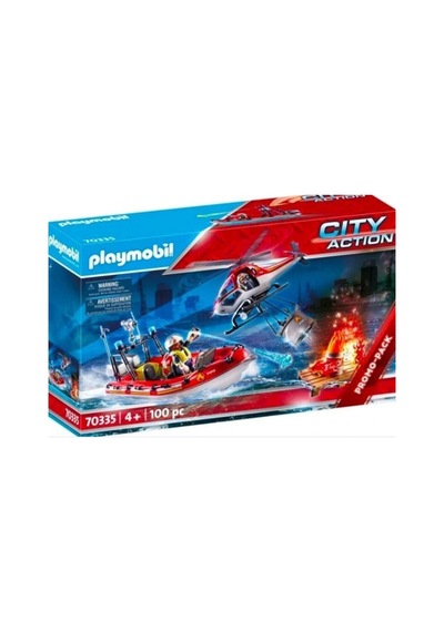Playmobil Fire Rescue Mission 70335 itfaiye Yangın Müdahale Kurta