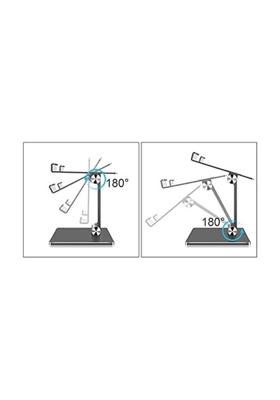 Masa Üstü Metal Tablet Standlı Gri