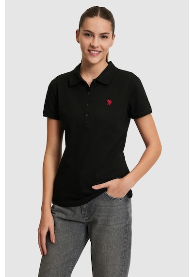 U.s. Polo Assn. Kadın Siyah Tişört Basic 50321818-vr046