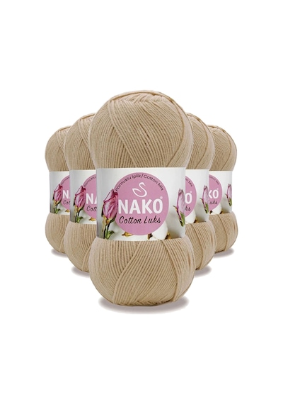 5 Adet Cotton Lüks Yelek Tunik Kazak Bluz Hırka İpi Yünü Camel 97582