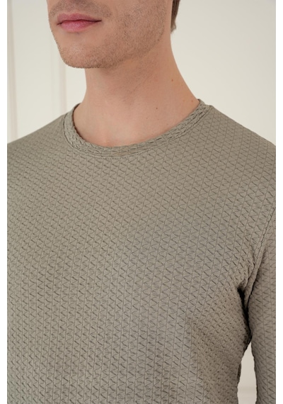 Efor Ts 889 Slim Fit Gri Spor T-shirt Gri