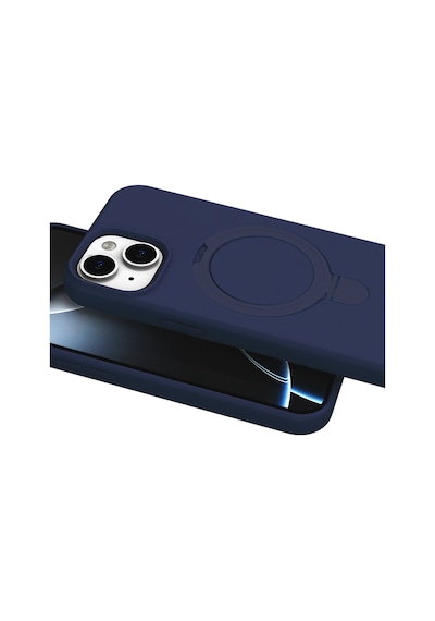 Newface - 269 - Apple iPhone Uyumlu 14 Regal Magsafe Standlı Kapak - Flzdgnkr - - Lacivert Diğer