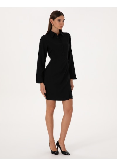 Pierre Cardin Kadın Siyah Elbise Dokuma 50318220-vr046 Siyah
