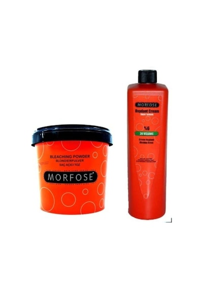 Morfose Mavi Toz Saç Açıcı Oryal 1 KG Ve 20 Vol Oksidan 1 L
