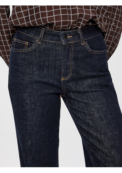 Faik Sönmez Straıght Fit Elastanlı Rınse Jean Pantolon W27jpn004 Uw27jpn004178 Koyu Lacivert