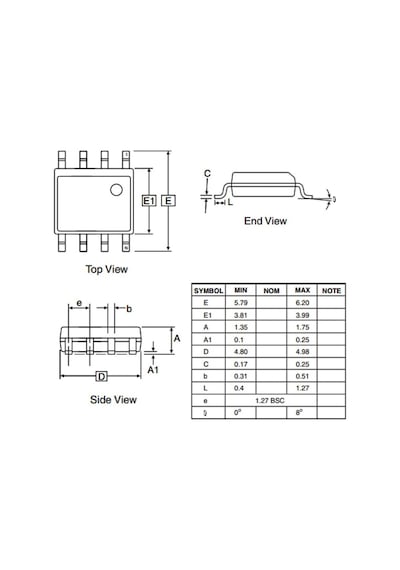 ATtiny45-20SU SMD 8-Bit 20MHz Mikrodenetleyici SOIC-8