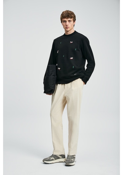 Lufian Noel Erkek Sweatshirt Siyah Siyah 112030188100100 Siyah