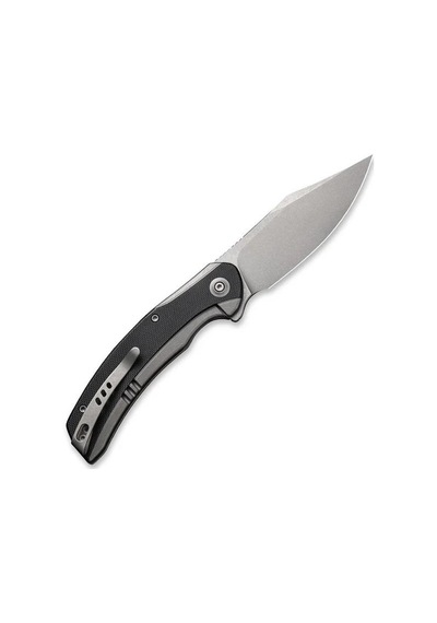 We Knife Snick Titanium Grey G10 Black Kamp Çakı Siyah
