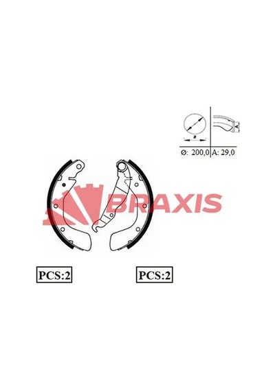 Braxıs Ac0054 Arka Fren Balatasi 1605041 1605052 1605811