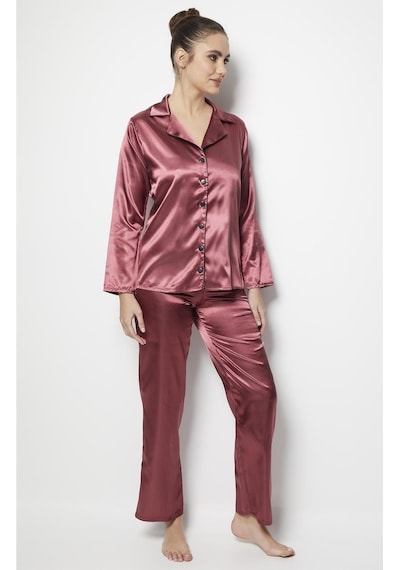 Doremi Miorre Uzun Kol Bayan Pijama Takım Saten
