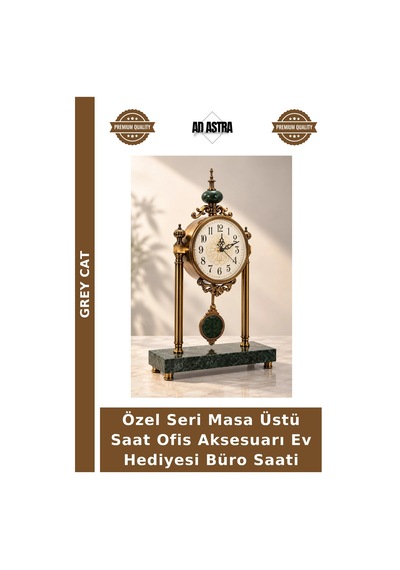 Özel Seri Masa Üstü Saat Ofis Aksesuarı Ev Hediyesi Büro Saati Çok Renkli