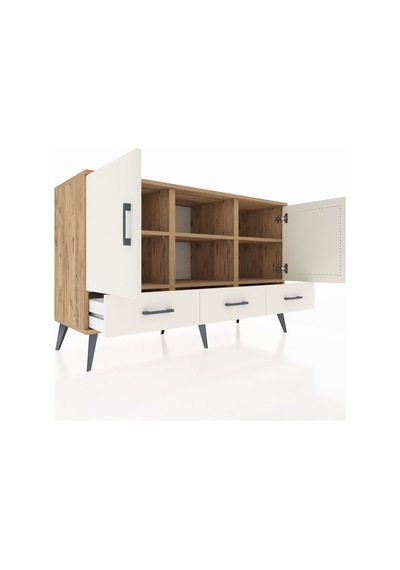 Hyperion Konsol 6 Raflı 3 Çekmeceli 3 Kapaklı 132x44x83 Çam-aytaşı Aytaşı Hyperion Konsol 6 Raflı 3 Çekmeceli 3 Kapaklı 132x44x83 Çam-aytaşı Aytaşı