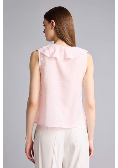 Defacto Regular Fıt Modal Kolsuz Bluz H3834ax26smpn114 Pembe-pn114