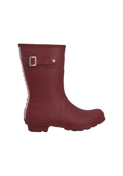 Hunter Orig Short Tri Colour Logo Boot 152 Bordo