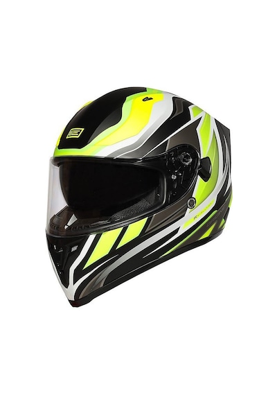 Strada Revolutıon Fluo Kapalı Kask Siyah - Sarı
