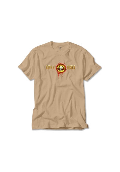 Guns N Roses Drops Logo Krem Tişört