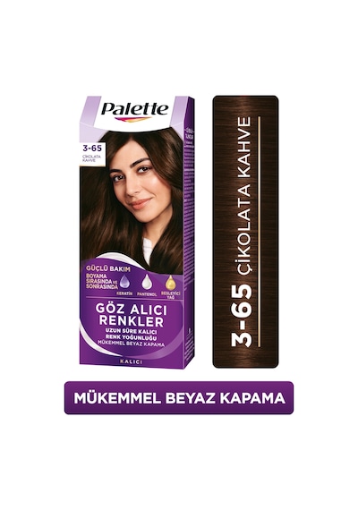 Palette Göz Alıcı Renkler 3 - 65 Çikolata Kahve (486023387)
