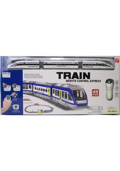 Uzaktan Kumandalı Mıknatıs Bağlantılı Hızlı Tren Seti - 49 Parça Sesli Ve Işıklı 264 Cm Raylı