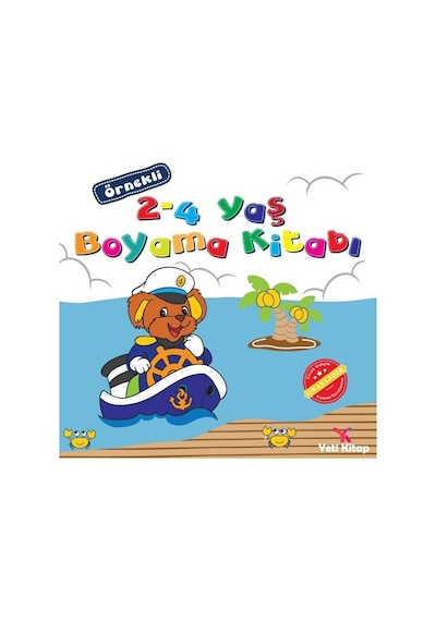 Örnekli 2 - 4 Yaş Boyama Kitabı- Yeti Kitap